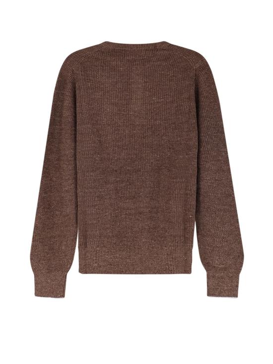  브루넬로 쿠치넬리 스웨터 Brunello Cucinelli 리넨 & 코튼  Nocciola Yuta - BRUNELLO CUCINELLI