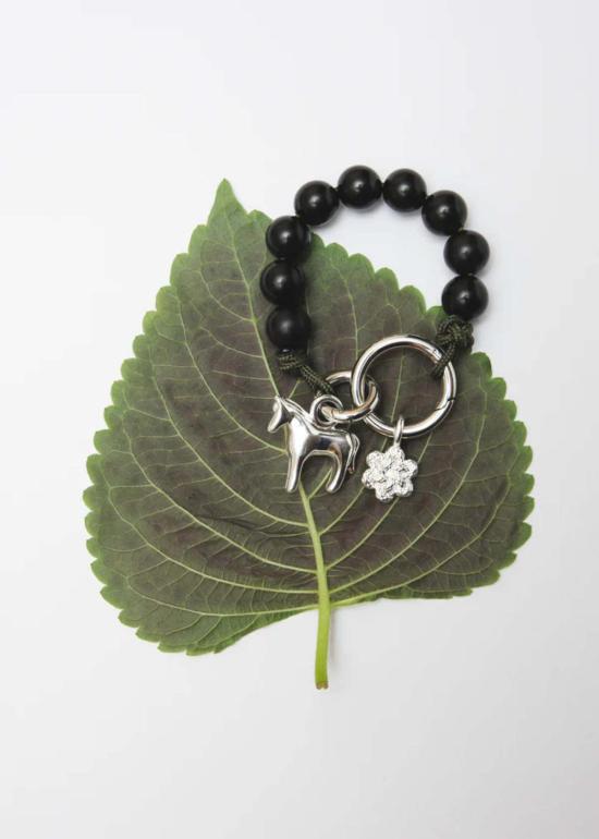  카라 유 키링 루나 호스 비즈 백 참 에버그린 - KARA YOO