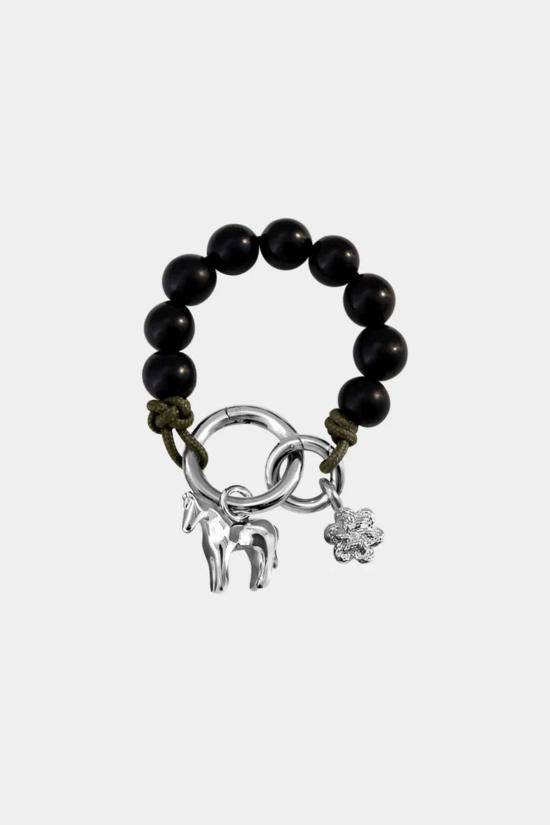  카라 유 키링 루나 호스 비즈 백 참 에버그린