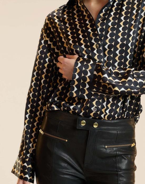  신시아 로리 블라우스 신시아 로울리 소장용 실크 셔츠 지오블카 - CYNTHIA ROWLEY