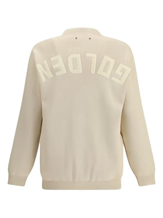  골든구스 가디건 골든 구스 아플리케 장식  (베이지) - GOLDEN GOOSE