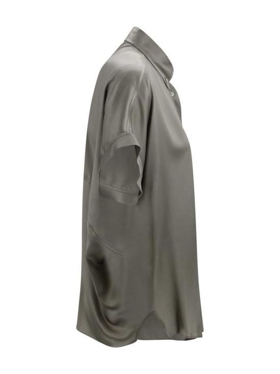  브루넬로 쿠치넬리 블라우스 그린 버튼  로즈마리 - BRUNELLO CUCINELLI