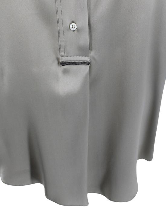  브루넬로 쿠치넬리 블라우스 그린 버튼  로즈마리 - BRUNELLO CUCINELLI