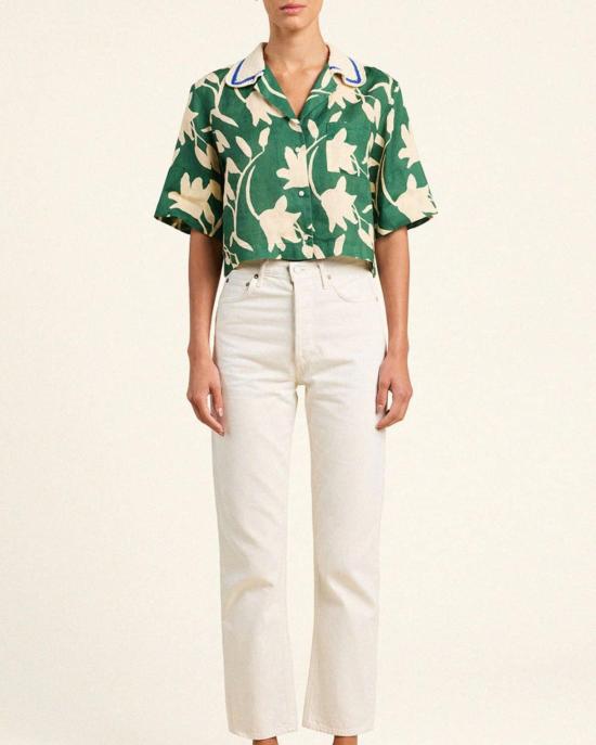  트로바타 셔츠 Trovata Thia 셔츠 Madalena 꽃무늬 - TROVATA