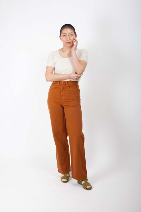  Gravel & Gold 스트레이트 팬츠 자갈 및 금 채굴 바지 마두로