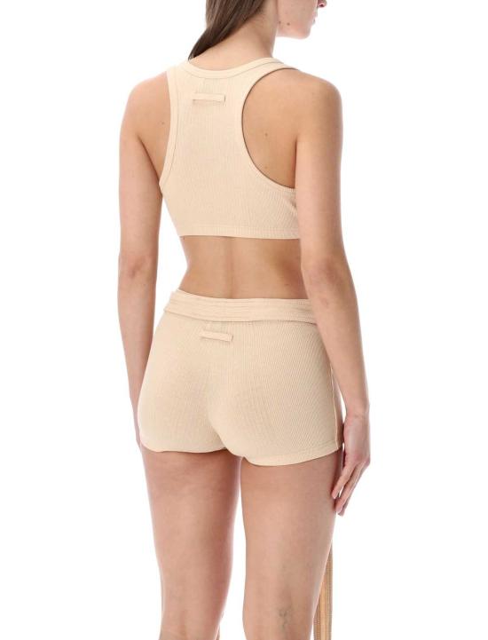  장 폴 고티에 브라 리브드 패치  누드 - JEAN PAUL GAULTIER