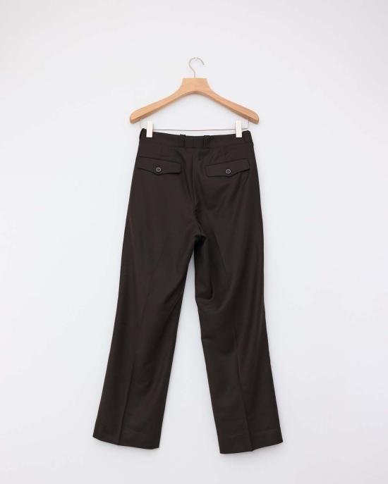  뮤지엄 가먼츠 스트레이트 팬츠 뮤지엄 가먼트 프랑스 군용 바지 다크 브라운 - MUSEUM GARMENTS