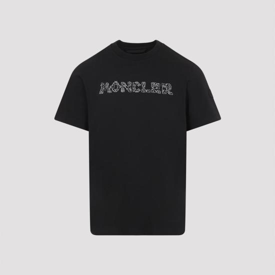  몽클레어 반팔 티셔츠 블랙 - MONCLER