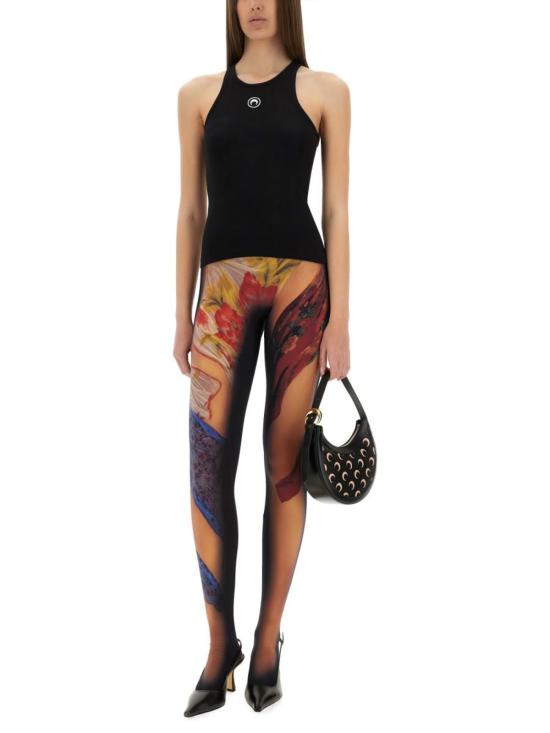  마린세르 블라우스 마린 세르 탑 문 로고 탑 블랙 - MARINE SERRE