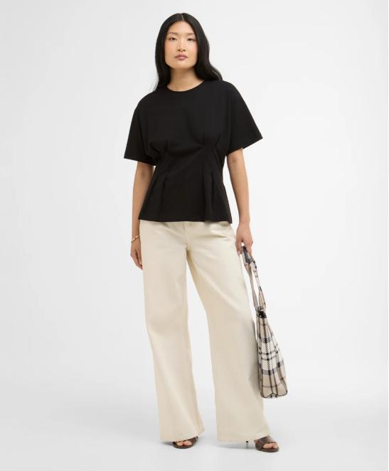 26SS 바버 반팔 티셔츠 LML0924 LML BK11 Black - BARBOUR