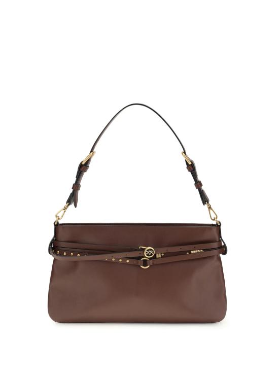 26SS 핑코 토트백 106176A0QO R49Q Burgundy wine antigue gold