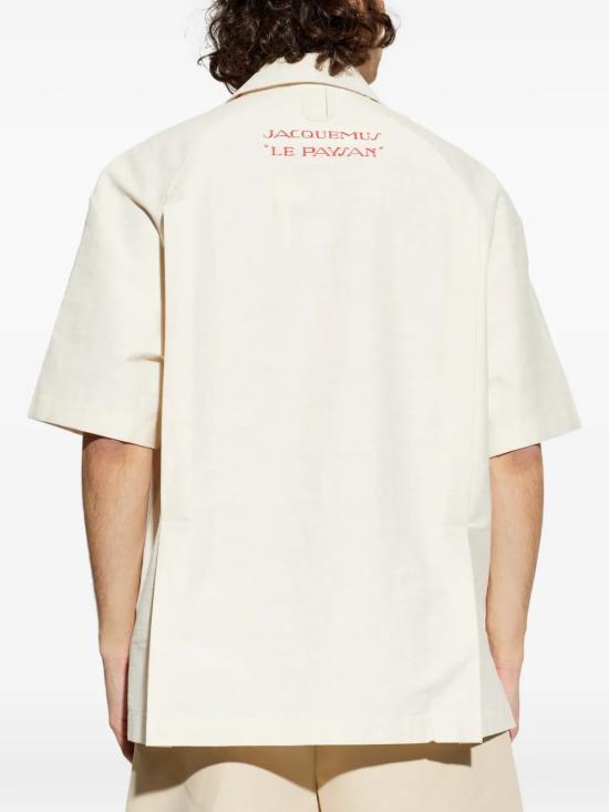 26SS 자크뮈스 폴로 티셔츠 SHM00573AW00731 110 Beige - JACQUEMUS