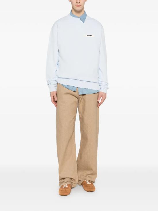 26SS 자크뮈스 그로그랭 스웨트 셔츠 SSM00206AJ00126 321 Blue - JACQUEMUS