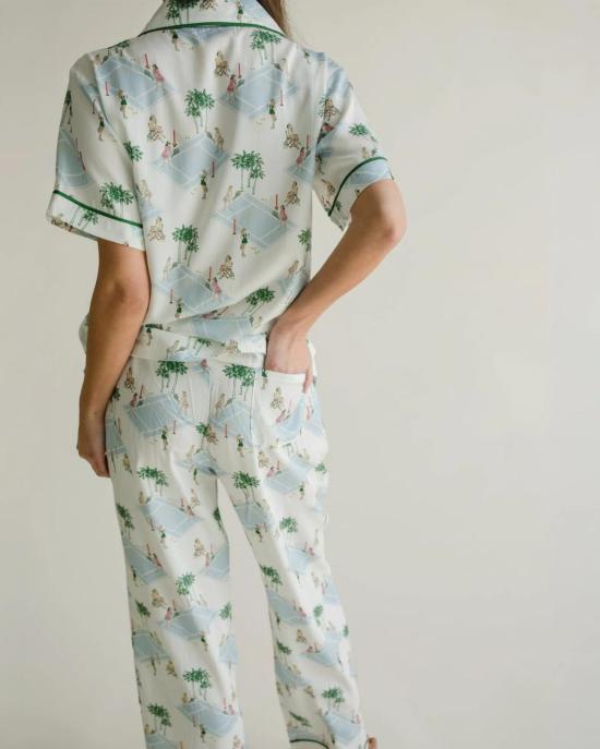  케이티 키메 라운지 웨어 팜 코트 파자마 팬츠 세트 - KATIE KIME