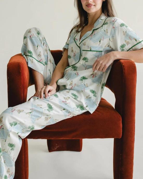  케이티 키메 라운지 웨어 팜 코트 파자마 팬츠 세트 - KATIE KIME