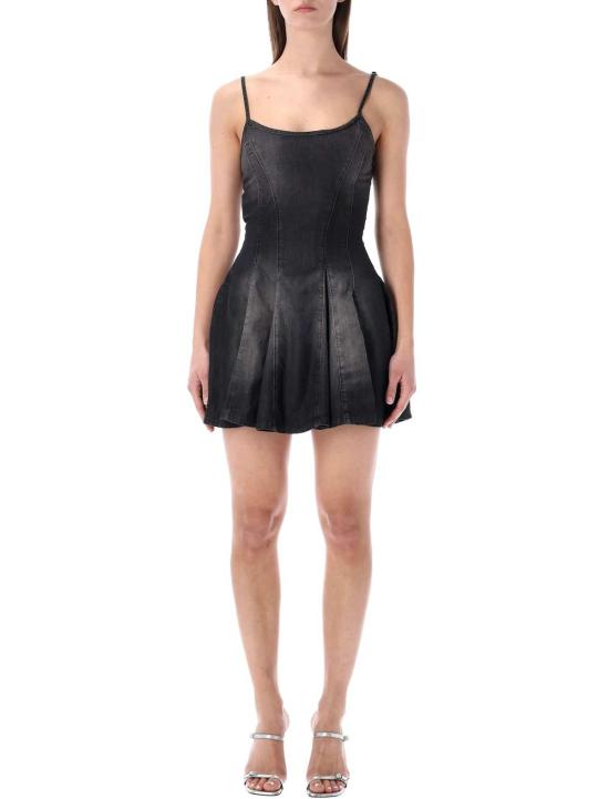  디젤 숏 원피스 드 스포키 미니 드레스 블랙