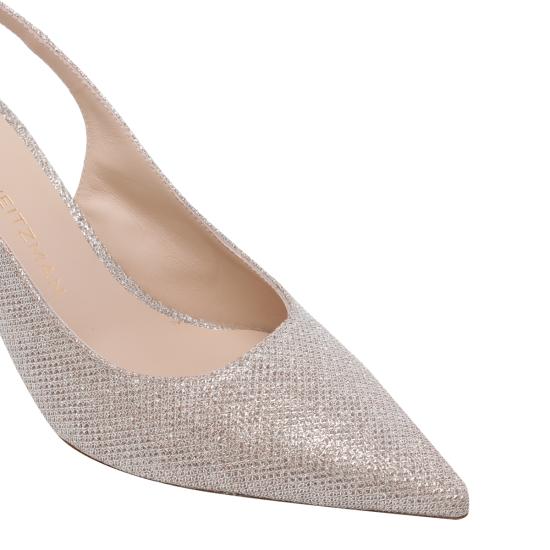 26SS 스튜어트 와이츠먼 힐/펌프스 SL038 STAURT POWER SLINGBACK 75 NENQ24 Silver - STUART WEITZMAN