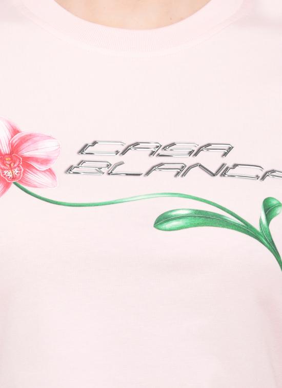 26SS 카사블랑카 반팔 티셔츠 WSP26JTS00901 PALE PINK Pink - CASABLANCA