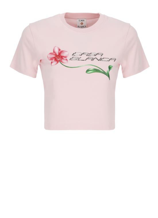 26SS 카사블랑카 반팔 티셔츠 WSP26JTS00901 PALE PINK Pink