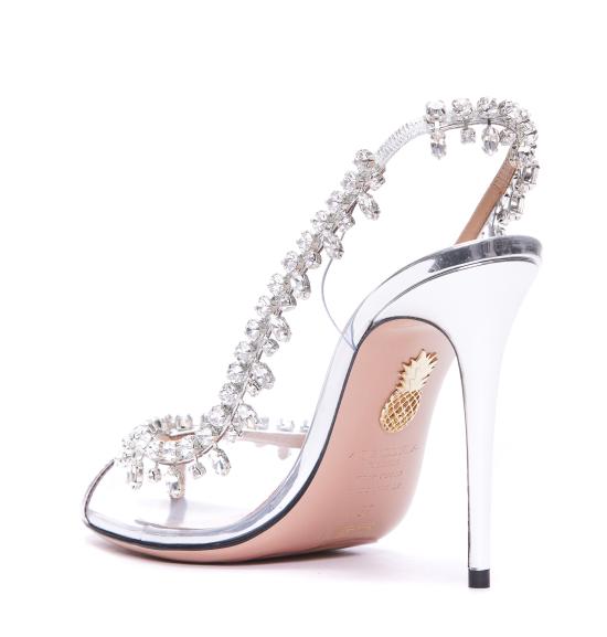 26SS 아쿠아주라 템테이션 크리스털 TEMHIGSC SPPCCC Silver - AQUAZZURA