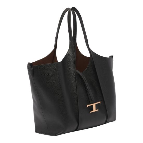26SS 토즈 T 타임리스 미니 쇼핑백 XBWTSBA0300 Q8EB999 Black - TODS