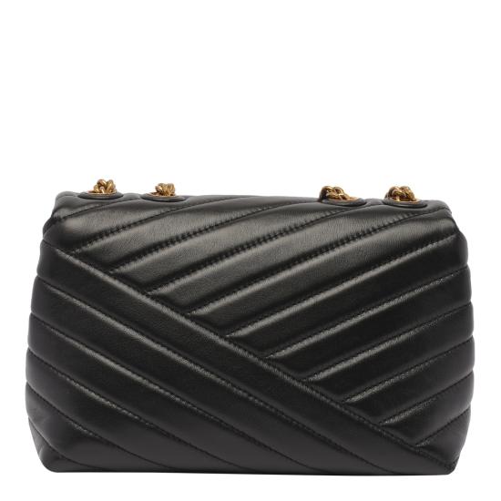 26SS 토리버치 키라 쉐브론 스몰 컨버터블 숄더백 90452 001 Black - TORY BURCH