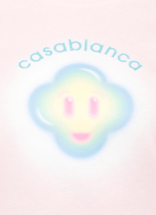 26SS 카사블랑카 반팔 티셔츠 WSP26JTS02001 PALE PINK Pink - CASABLANCA