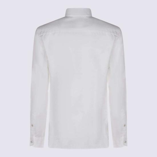  톰포드 긴팔 셔츠 톰 포드 화이트 코튼 - TOMFORD