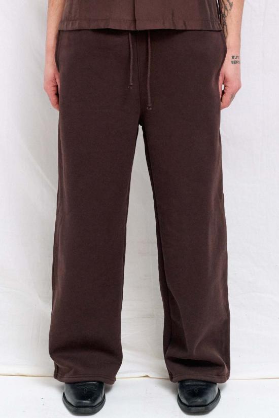  어셈블리 뉴욕 스트레이트 팬츠 어셈블리 브라운 플리스 스트레이트 레그 스웨트팬츠 - ASSEMBLY NEW YORK