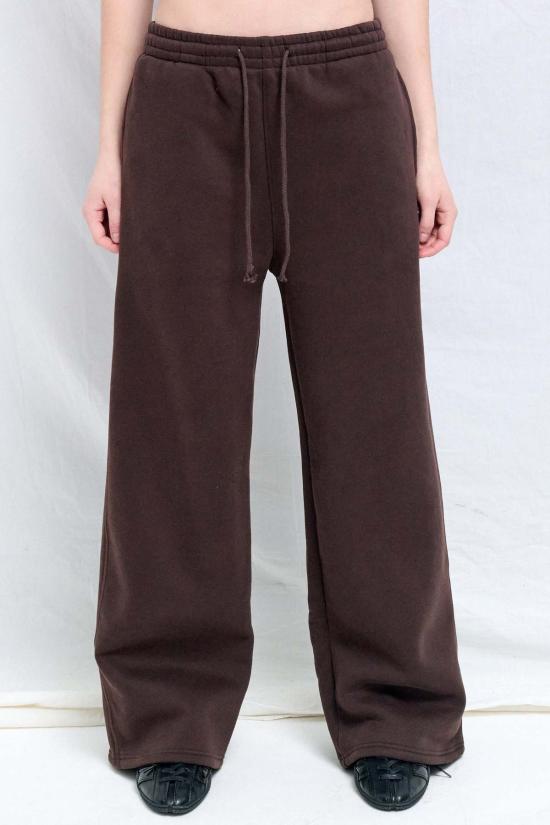  어셈블리 뉴욕 스트레이트 팬츠 어셈블리 브라운 플리스 스트레이트 레그 스웨트팬츠 - ASSEMBLY NEW YORK