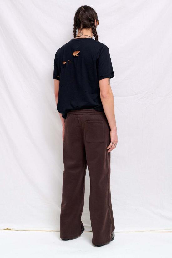  어셈블리 뉴욕 스트레이트 팬츠 어셈블리 브라운 플리스 스트레이트 레그 스웨트팬츠 - ASSEMBLY NEW YORK