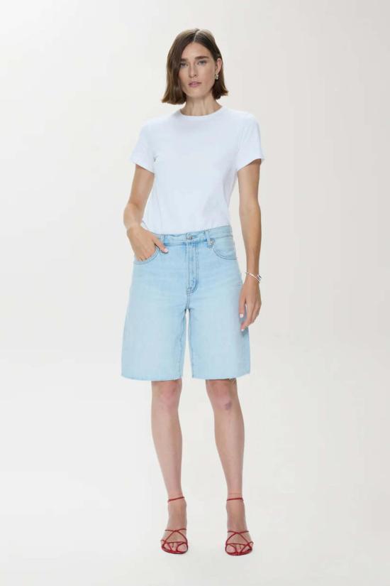  피스톨라 데님 숏팬츠 놀란 릴렉스드 스트레이트 컷오프 쇼츠 - PISTOLA