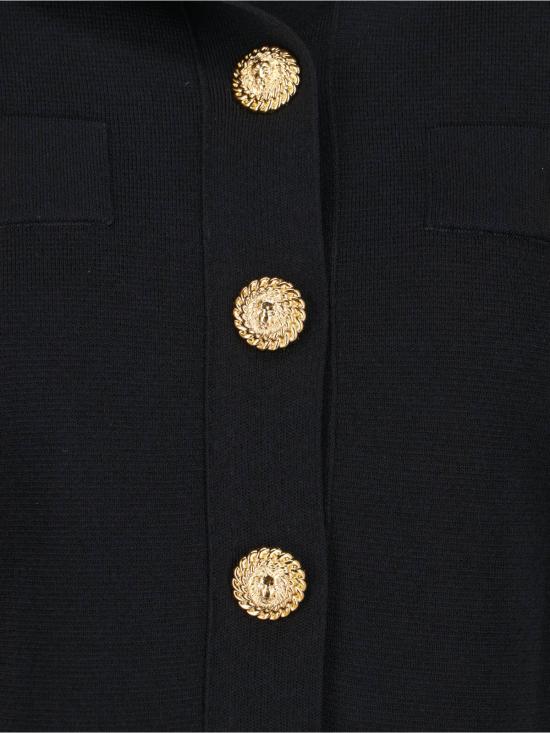  발망 가디건 크롭  블랙 - BALMAIN