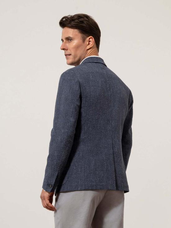  O.N.S 수트 자켓 페리 시어서커 체크 블레이저 다크 네이비 - OTHER BRANDS