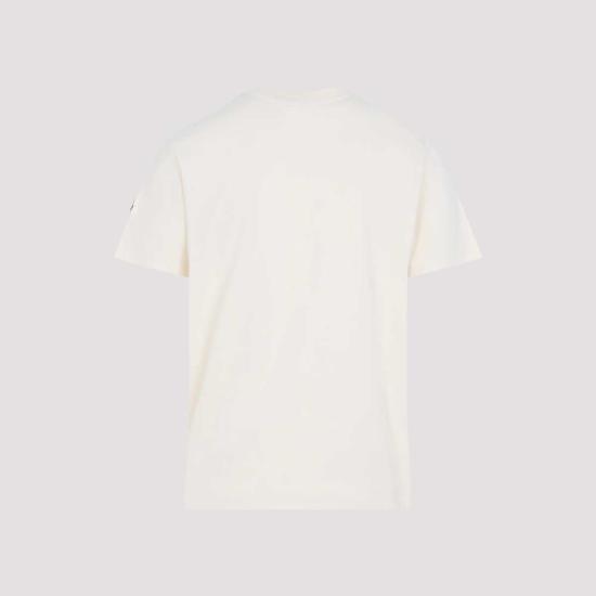  몽클레어 반팔 티셔츠 베이지 - MONCLER