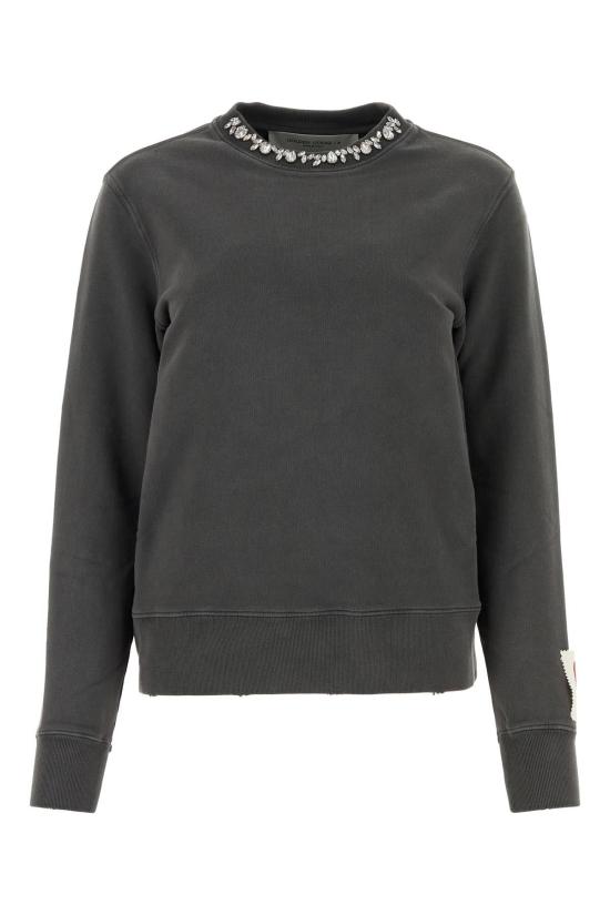  골든구스 스트레이트 팬츠 골든 구스 골든 W 레귤러 스웨트 팬츠 앤트러사이트