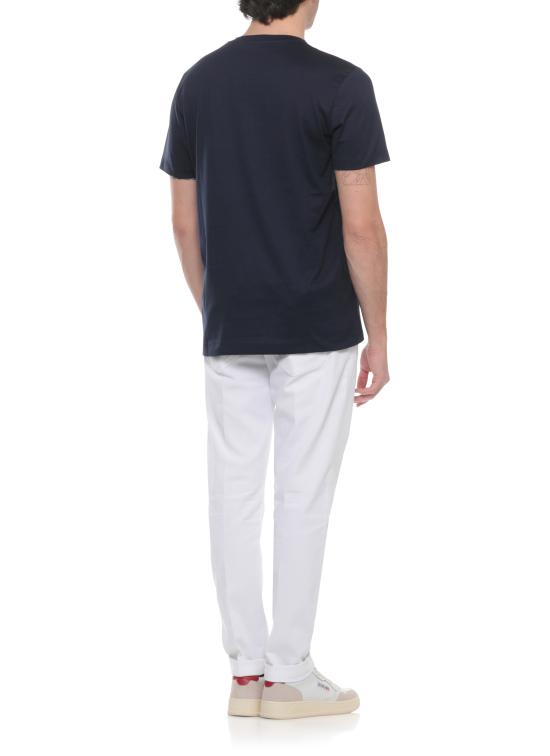 26SS 돈답 반팔 티셔츠 US198 JF0271U ZL4890 Blue - DONDUP