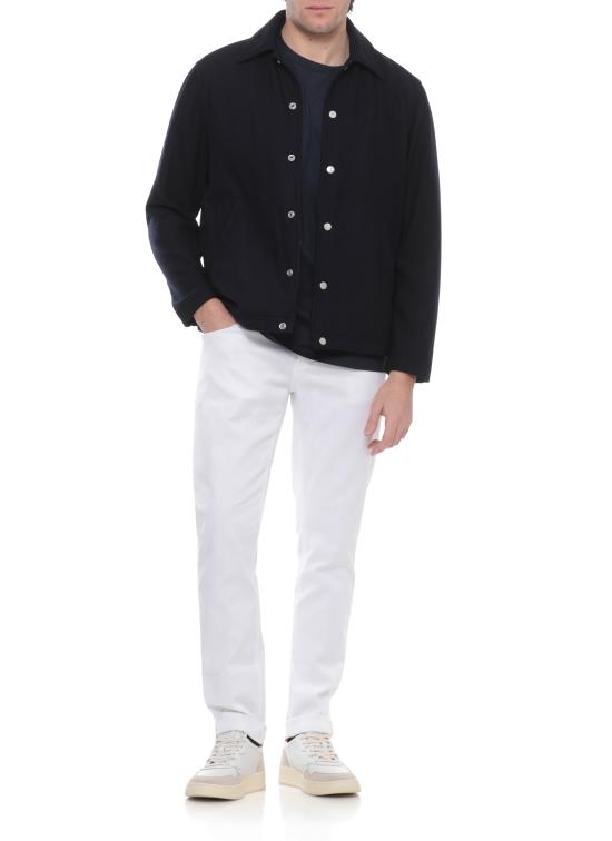 26SS 돈답 반팔 티셔츠 US198 JF0271U ZL4890 Blue - DONDUP