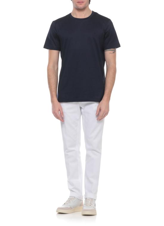 26SS 돈답 반팔 티셔츠 US198 JF0271U ZL4890 Blue - DONDUP