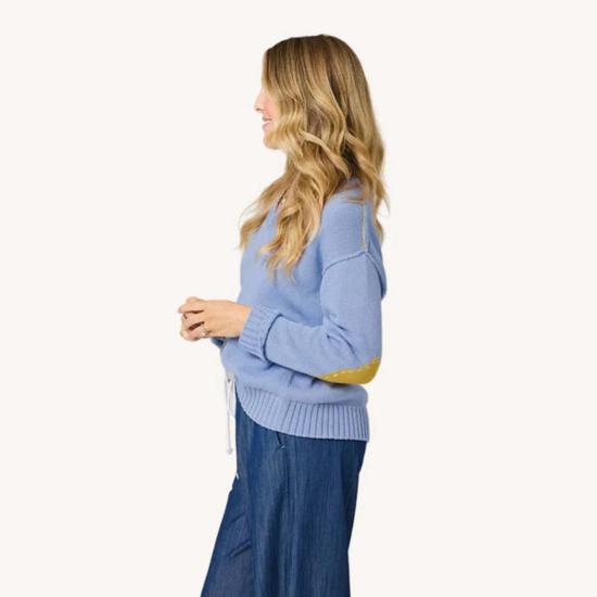  케리 로센탈 스웨터 케리 로젠탈 프렌치 브이넥 - KERRI ROSENTHAL