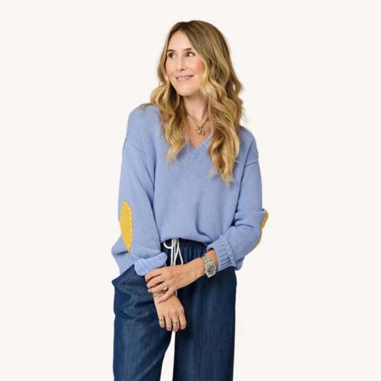  케리 로센탈 스웨터 케리 로젠탈 프렌치 브이넥