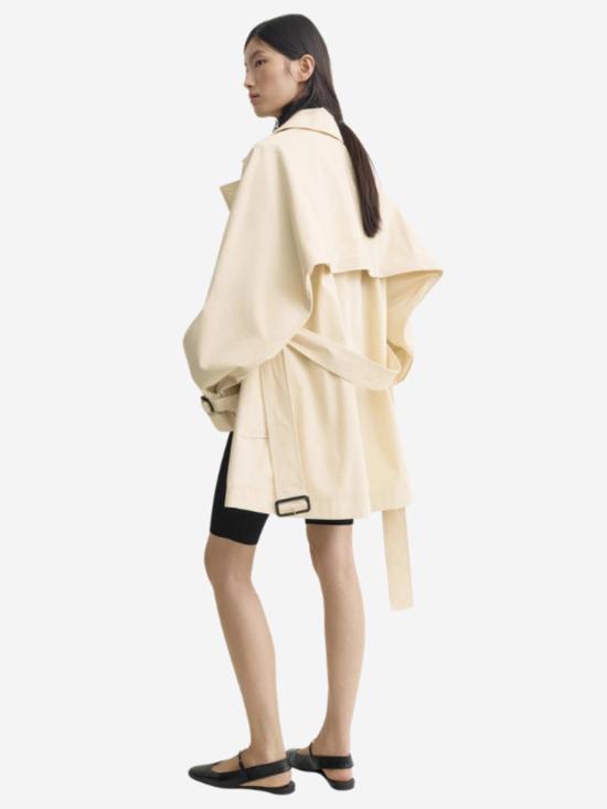  토템 트렌치 코트 워시드 코튼  스톤 - TOTEME