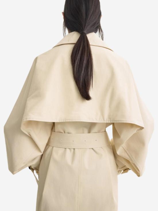  토템 트렌치 코트 워시드 코튼  스톤 - TOTEME