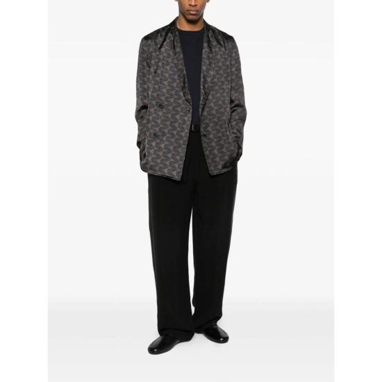  조르지오 아르마니 스트레이트 팬츠 블랙 - GIORGIO ARMANI