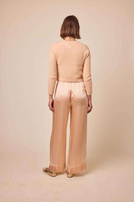  도엔 팔라초 팬츠 DÔen Lavon 프린지  피치 소르베 - DOEN