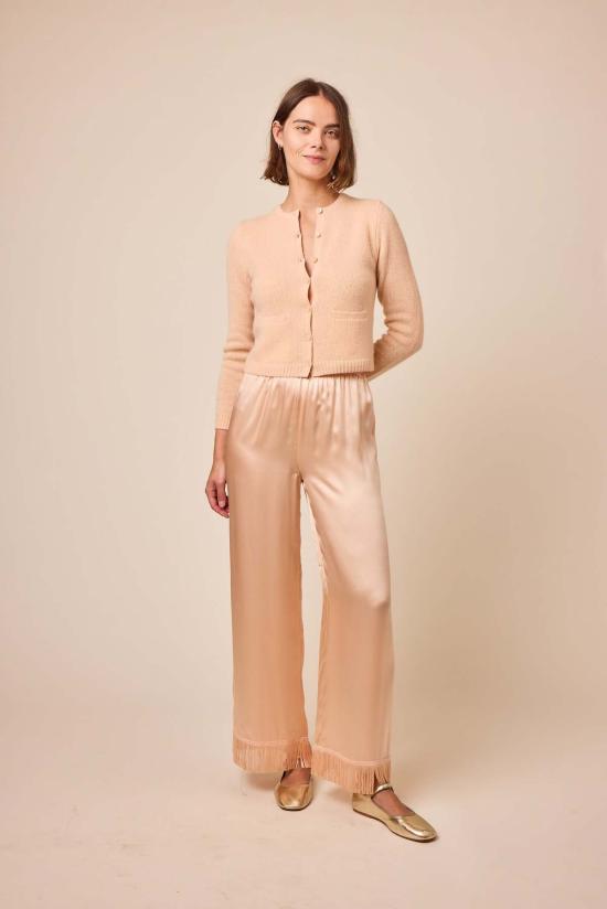  도엔 팔라초 팬츠 DÔen Lavon 프린지  피치 소르베