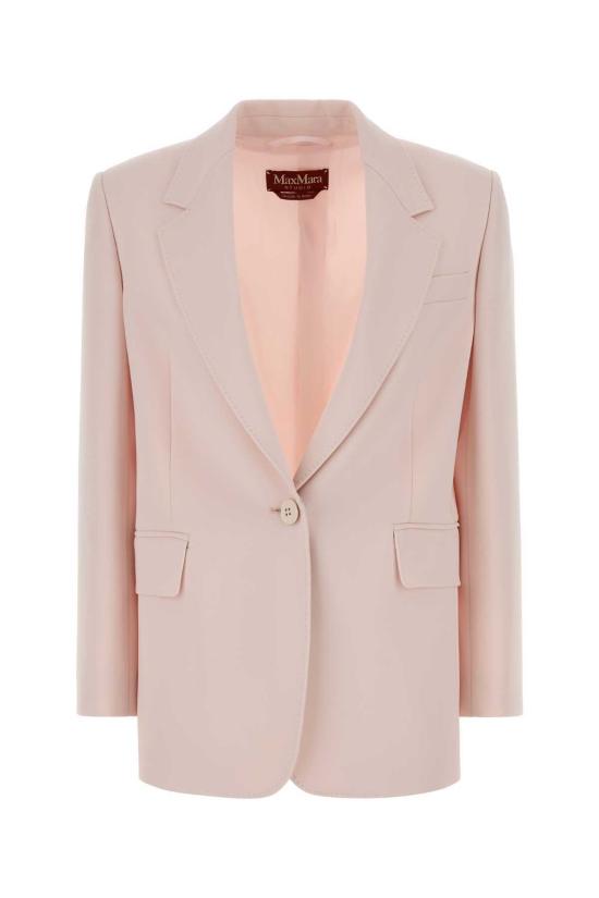  막스마라 수트 자켓 막스 마라 파스텔 핑크 크레이프 보스코 블레이저 파스텔 핑크