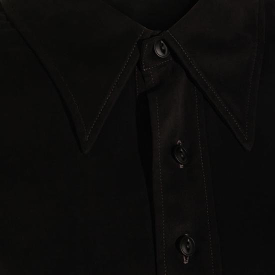  마르지엘라 반팔 티셔츠 메종  블랙 폴로 셔츠 - MAISON MARGIELA