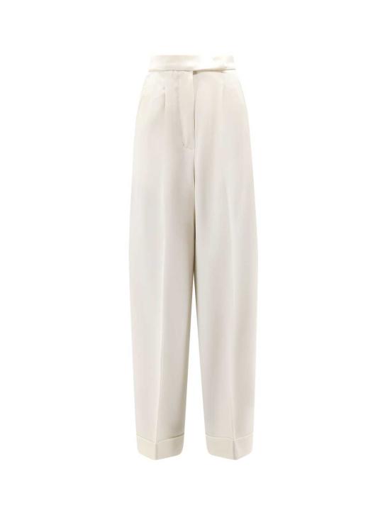  막스마라 스트레이트 팬츠 Max Mara Mxmrugiada 바지 Bianco Avorio