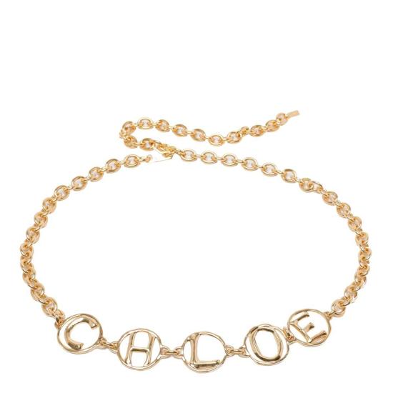  끌로에 슬림 벨트 골든